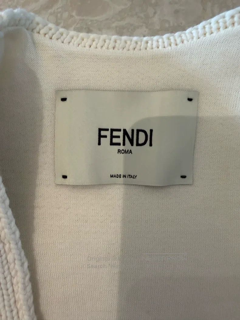 Fendi Fendi Padded Shoulder Tuxedo Sweater Jacket Size XS / US 0-2 / IT 36-38 - 3 Thumbnail