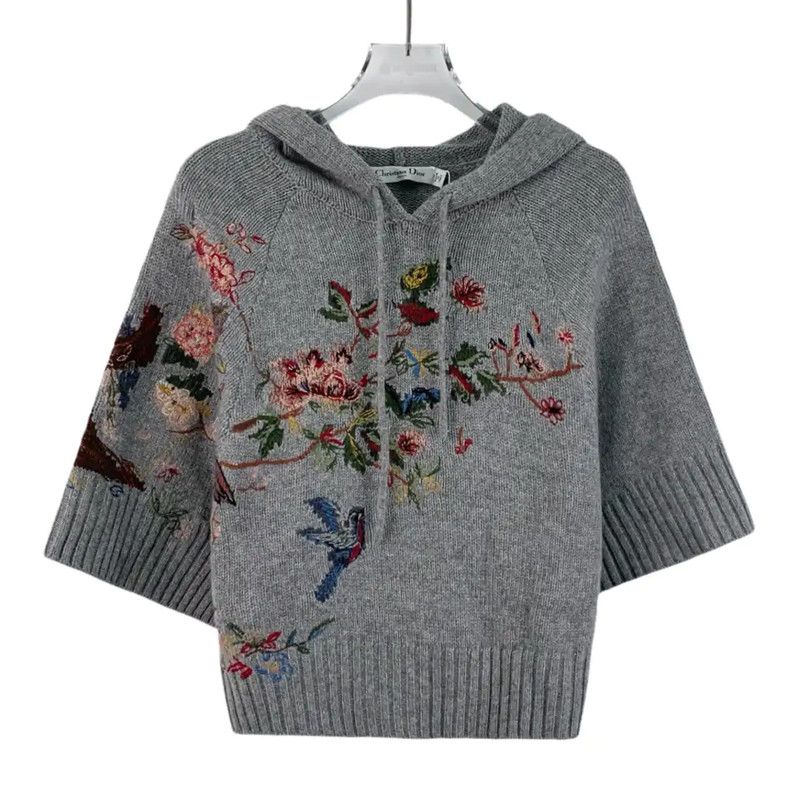 Dior Gray Cashmere Pullover Sweater 0089