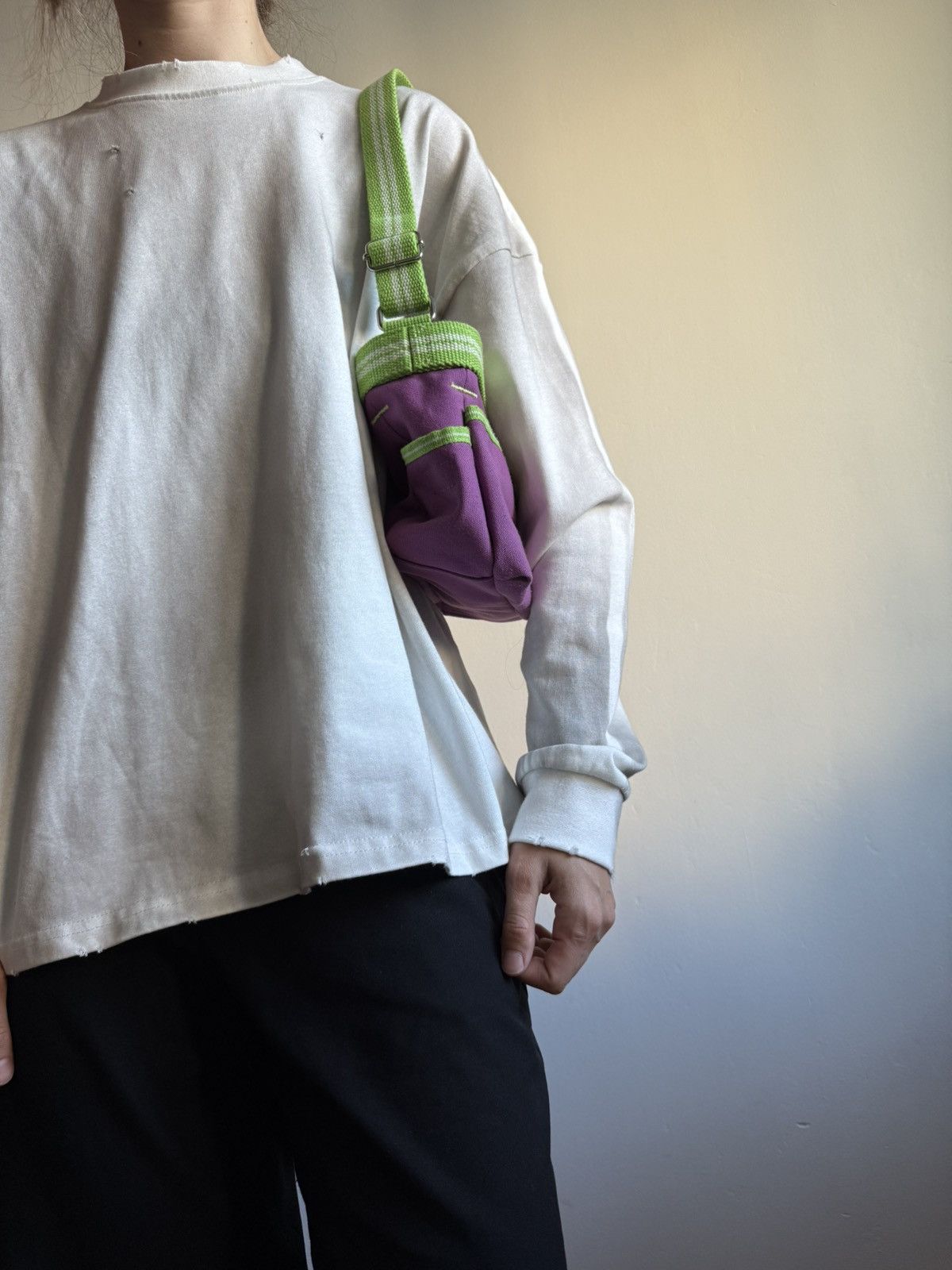 Diesel Diesel Vintage Purple Shoulder Cargo Bag Y2K Rare Size ONE SIZE - 2 Thumbnail