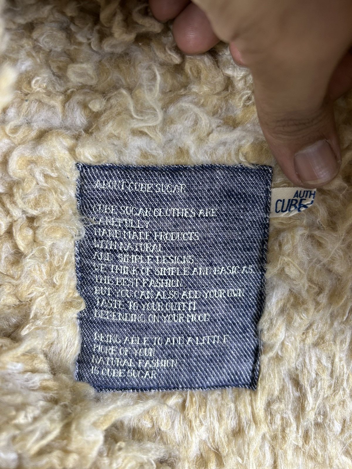 Japanese Brand × Vintage ⚡️Vintage Cube Sugar Hooded Flannel Sherpa Jacket Size US M / EU 48-50 / 2 - 9 Thumbnail