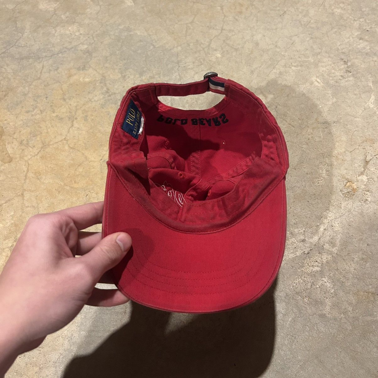 Polo Ralph Lauren × Vintage Rare Vintage Polo Ralph Lauren Polo Bear Script Baseball Cap Size ONE SIZE - 7 Thumbnail