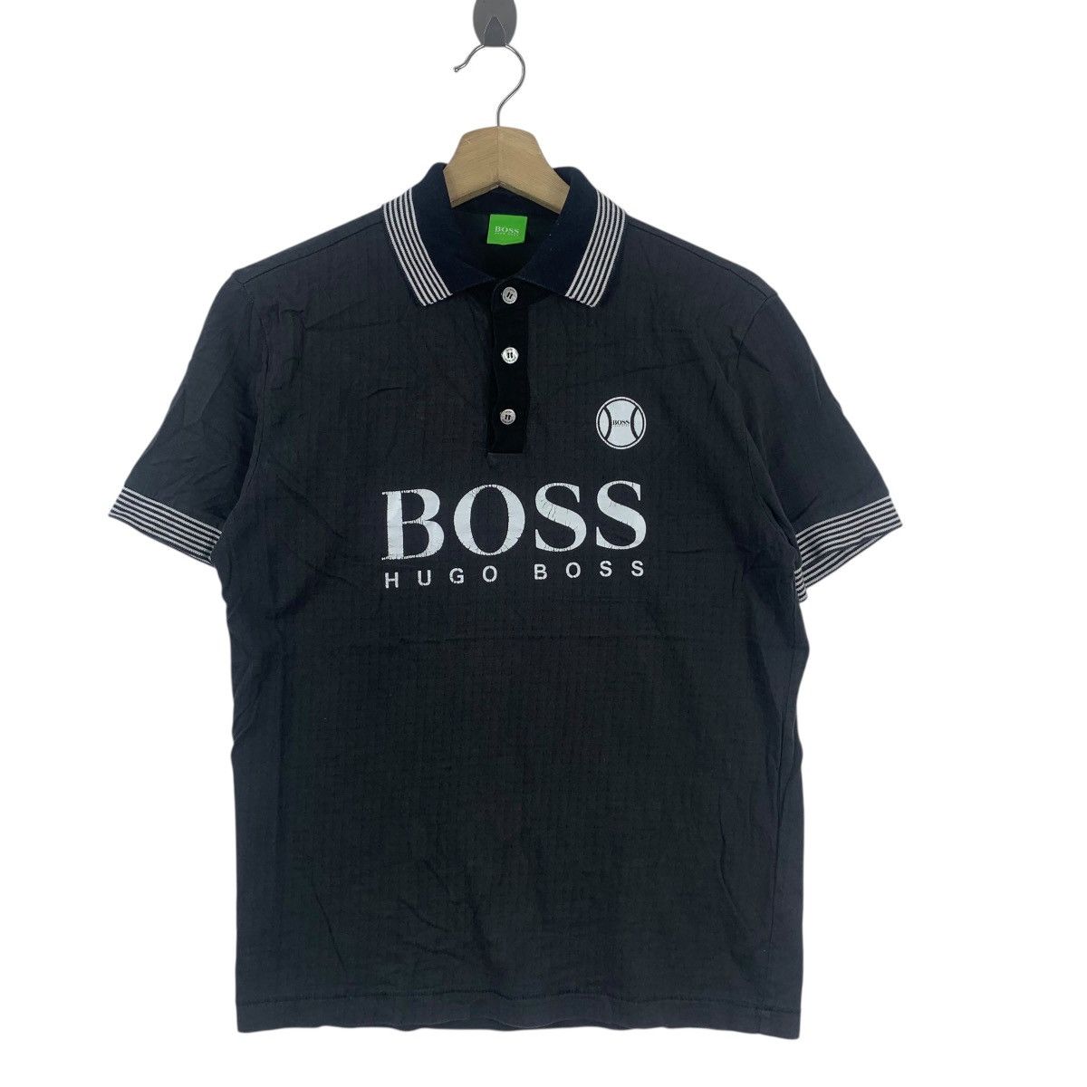 Hugo Boss Vintage HUGO BOSS Baseball Collection Twin Tipped Polo Tee Size US S / EU 44-46 / 1 - 5 Thumbnail