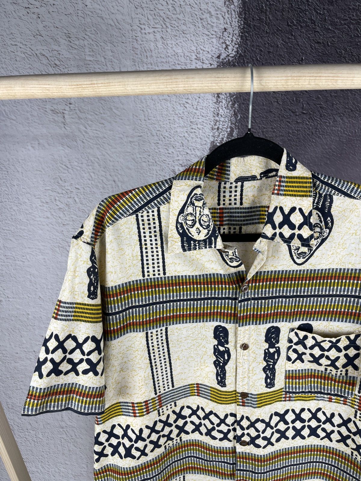 Vintage Vintage Egyptian Pharaoh pattern ss shirt Hawaiian Size US L / EU 52-54 / 3 - 3 Thumbnail
