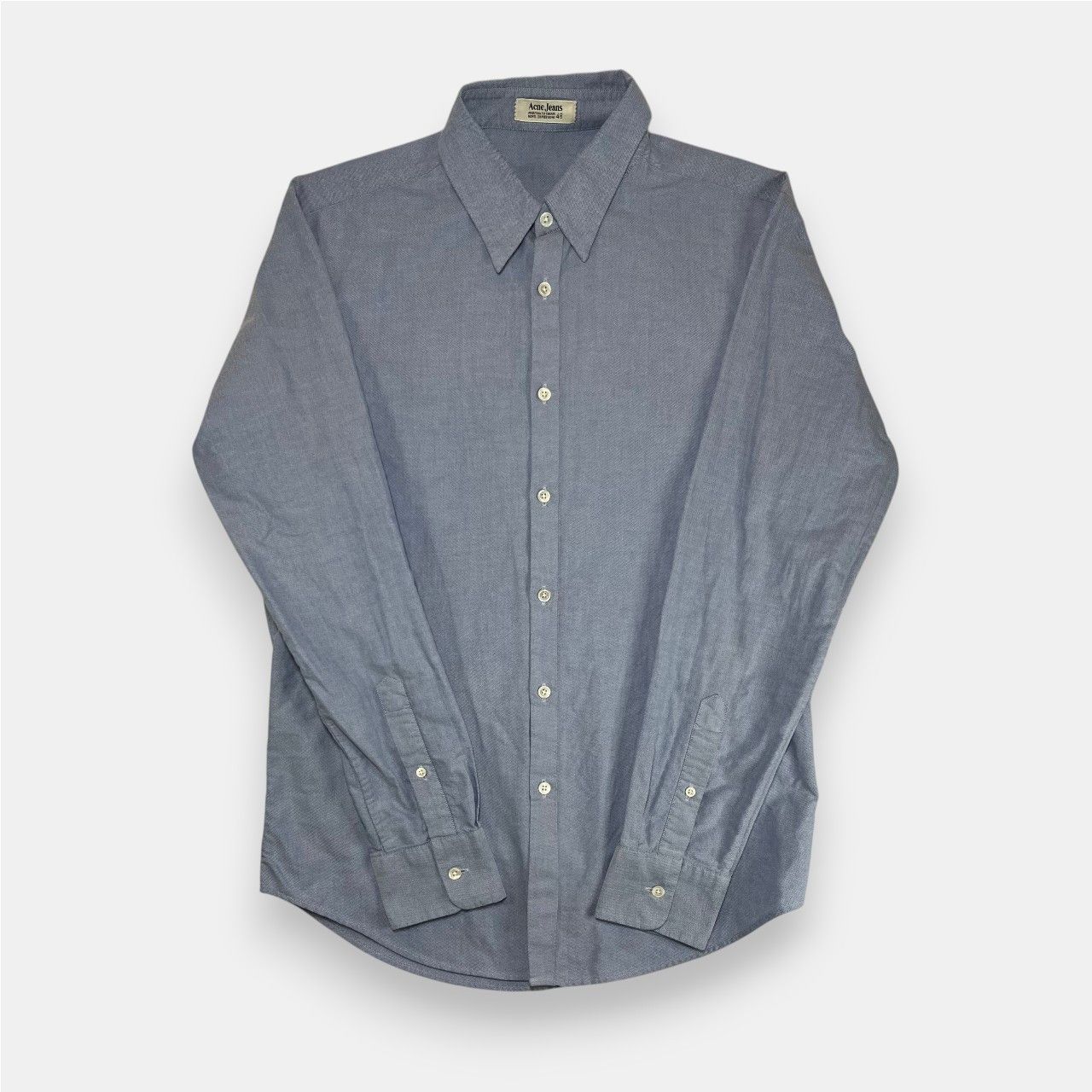 Acne Studios Acne Jeans Button Up Shirt Blue Size US M / EU 48-50 / 2 - 1 Thumbnail