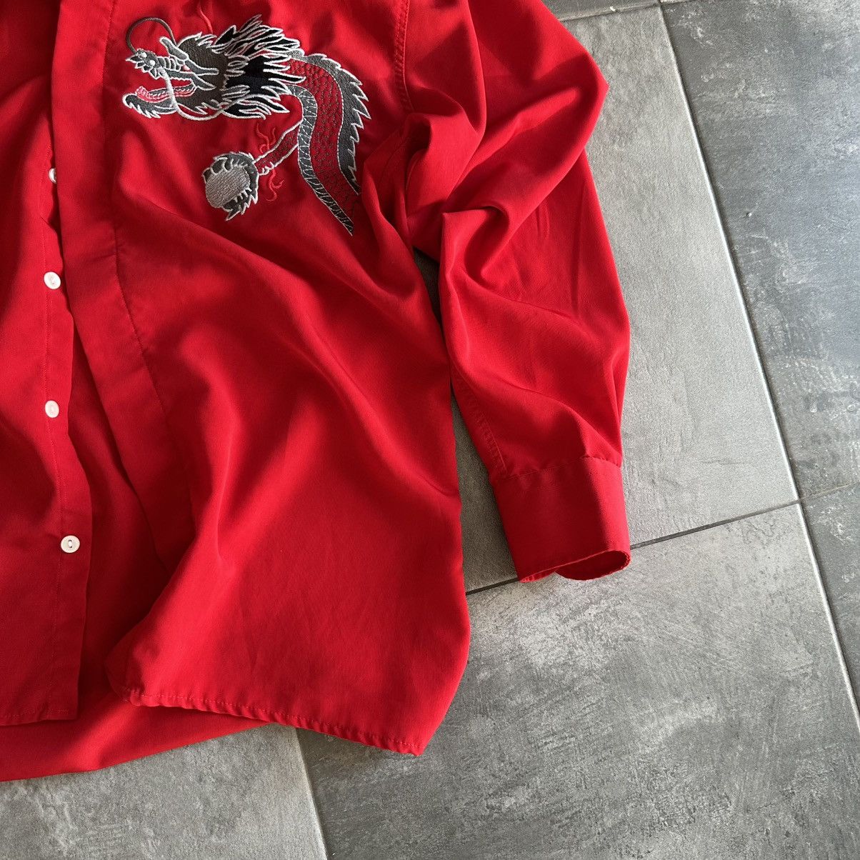 Flannel × Japanese Brand × Y/Project Vintage Japanese Style Button Up With Dragon Y2K 00s Size US L / EU 52-54 / 3 - 6 Thumbnail