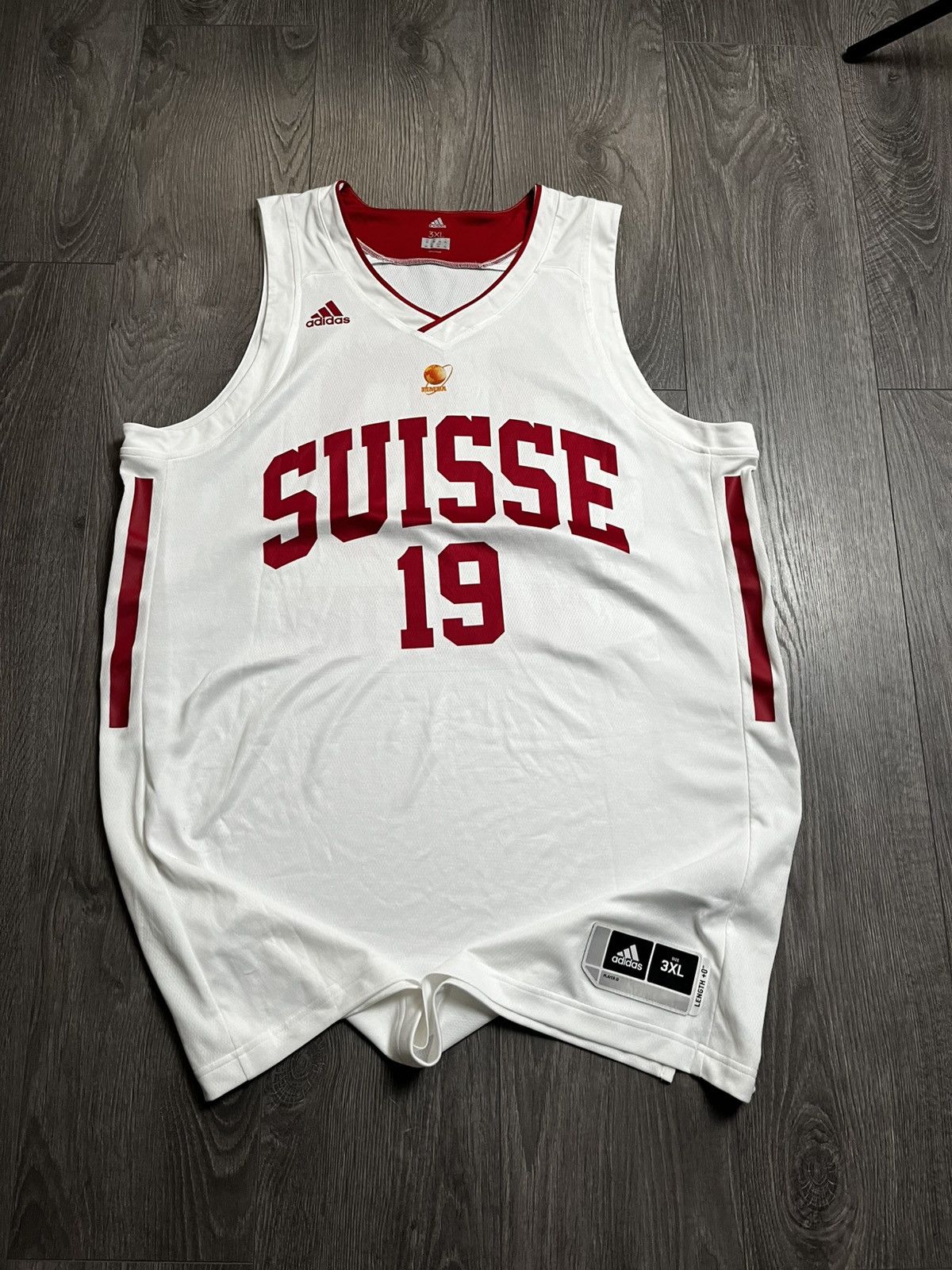 Adidas Adidas Suisse Switzerland Basketball Jersey #19 Martini 3XL⁠ Size US XXL / EU 58 / 5 - 2 Thumbnail