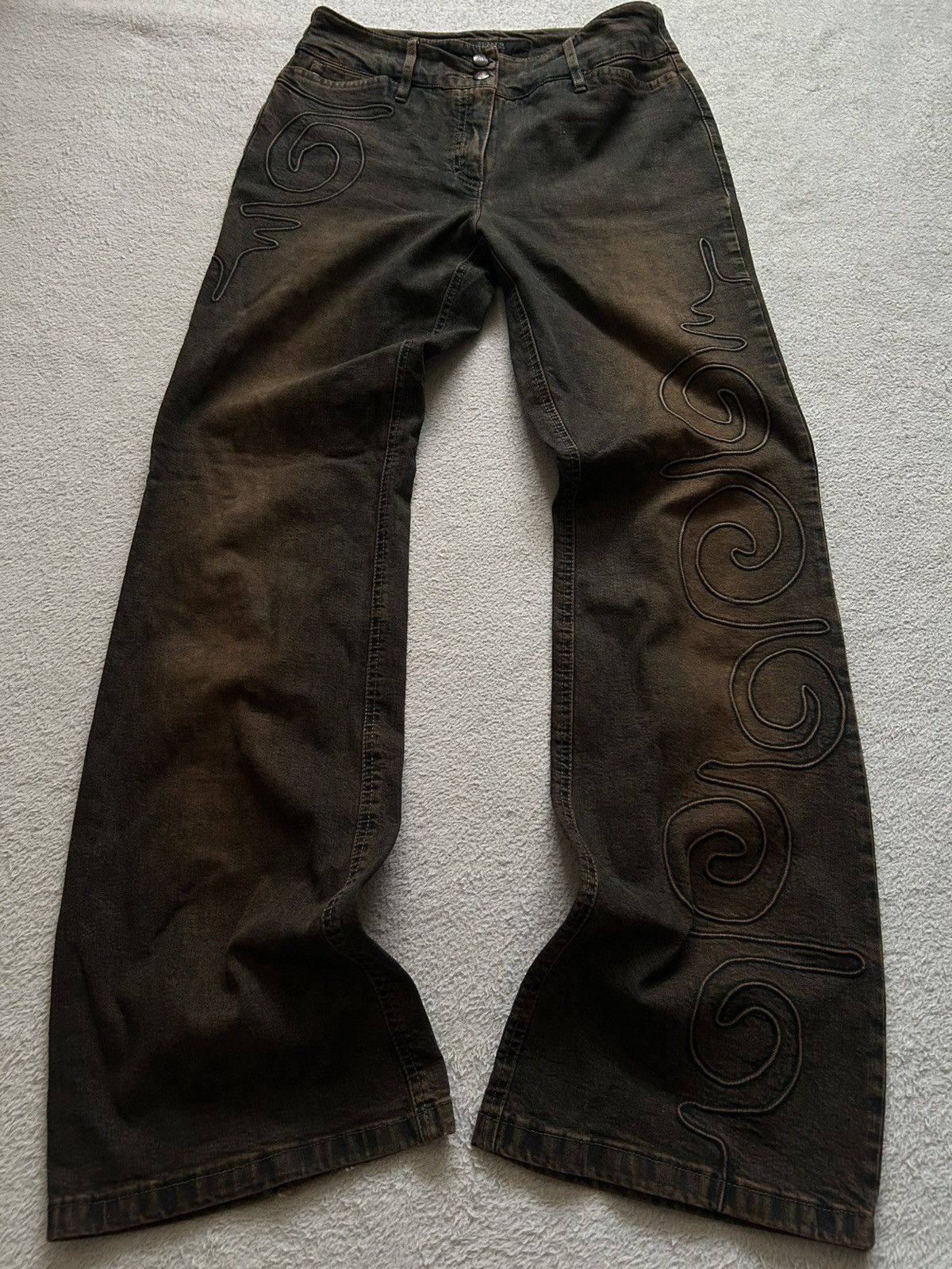 Pre-owned Hysteric Glamour X If Six Was Nine Ifsixwasnine Kapital Japanese Style Flared Jeans Y2k