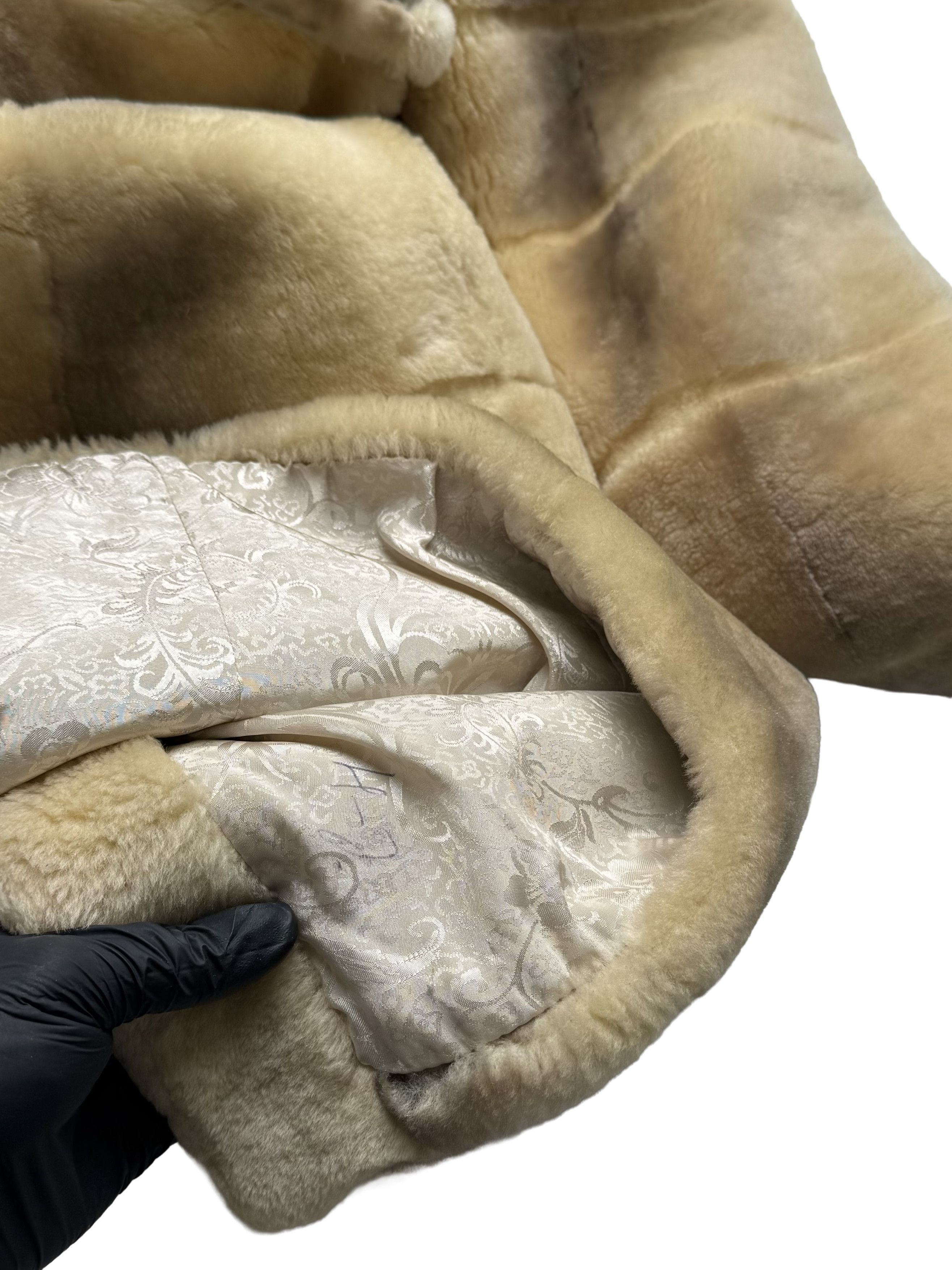 Vintage Vintage Real Sheepskin Hooded Coat Size L / US 10 / IT 46 - 13 Thumbnail