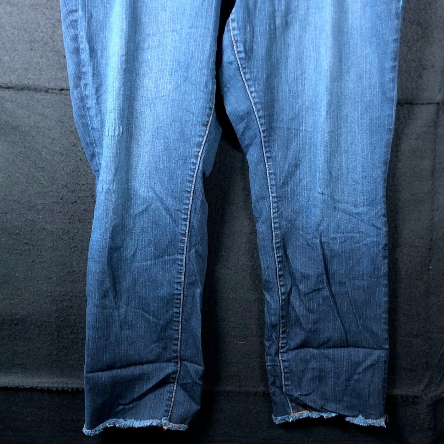 Torrid Torrid Jeans Blue Premium Denim Mid Rise Boyfriend Raw Hems Stretch 16 Womens Jeans Size 16 Blue Denim Size 38" / US 16 / IT 52 - 3 Thumbnail