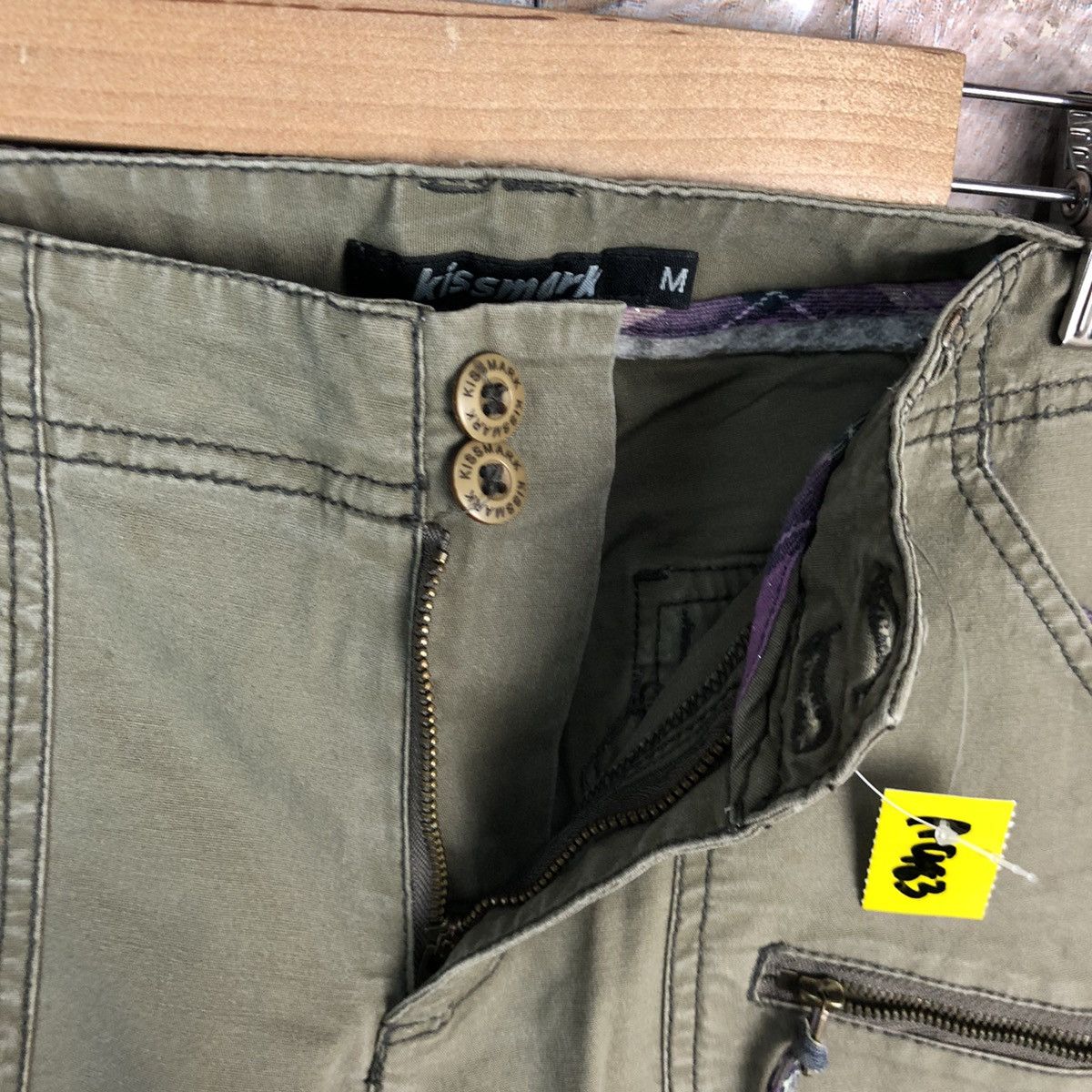 Japanese Brand Kiss Mark Cargo utility tactical Multipocket Pants #A983 Size 27" / US 4 / IT 40 - 14 Thumbnail