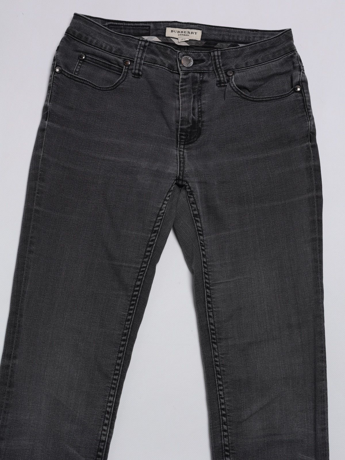 Burberry Burberry London Grey Denim Jeans Size 27" / US 4 / IT 40 - 4 Thumbnail