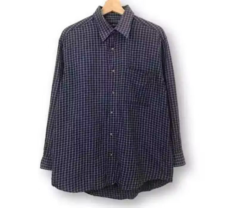 image of Aqua Blues Plaid Tartan Flannel Shirt, Men's (Size Medium)