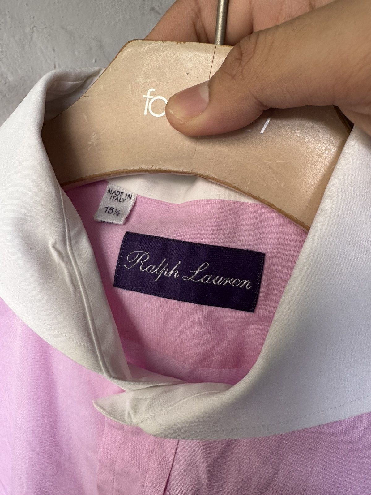 Ralph Lauren Men’s Purple Label Poplin French Cuff Formal Button Shirt Size US L / EU 52-54 / 3 - 10 Thumbnail