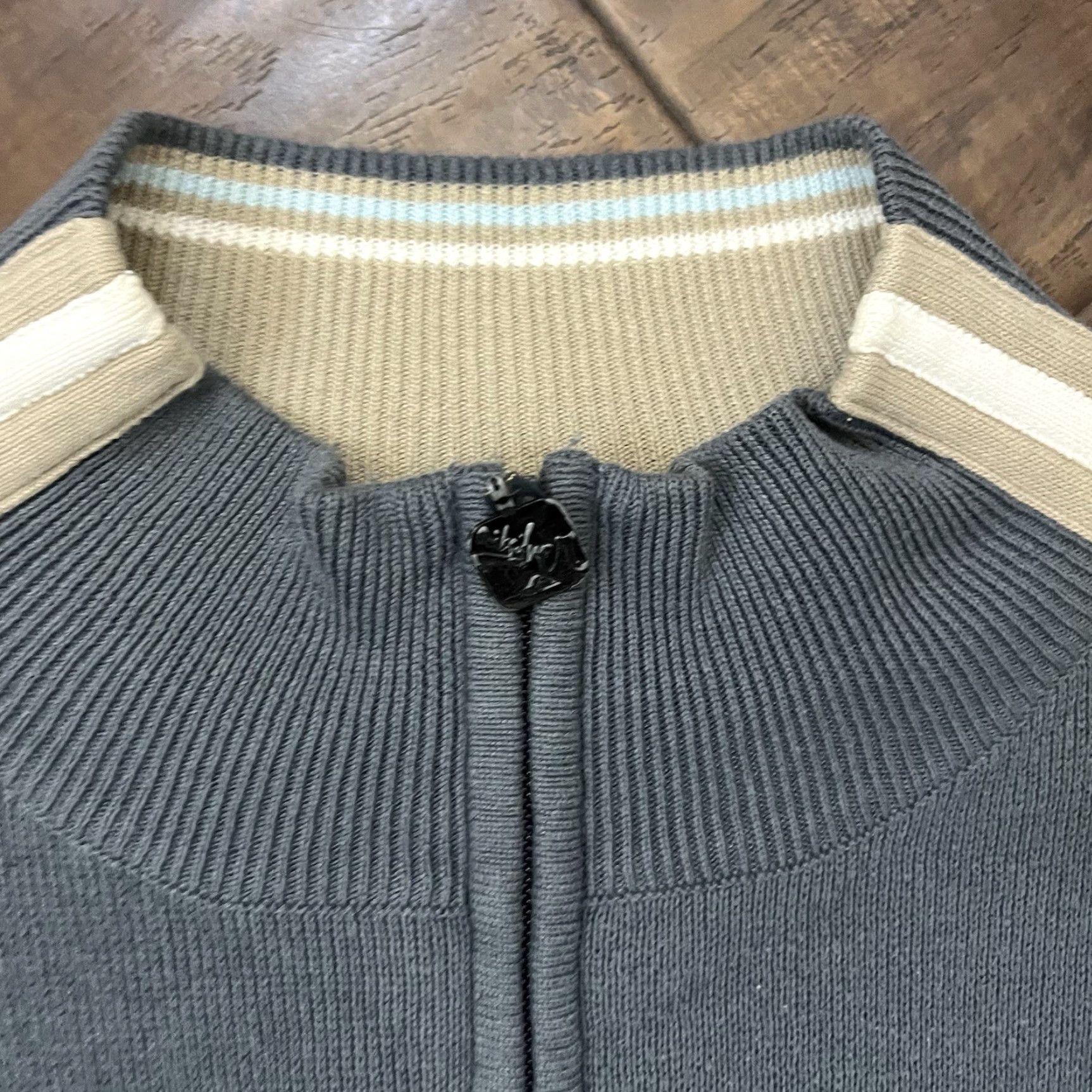 Quiksilver Quiksilver Vintage Yes Gray Full Zip Jumper Mens Sweater Medium Surf Skate Y2K Grunge 90s Size US M / EU 48-50 / 2 - 2 Thumbnail