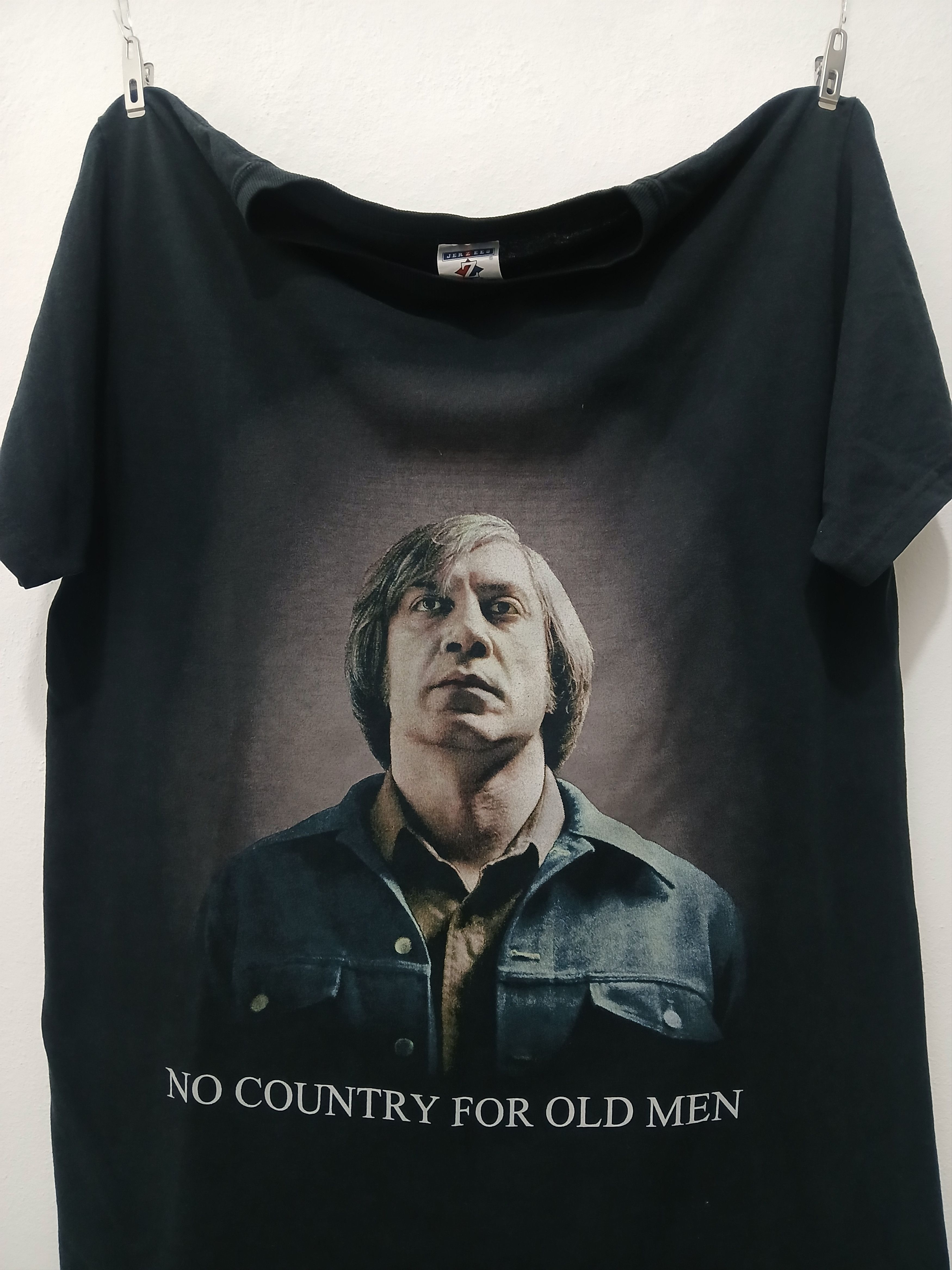 Vintage NO COUNTRY FOR OLD MEN Vintage Movie Bootleg Tee Size US M / EU 48-50 / 2 - 2 Thumbnail