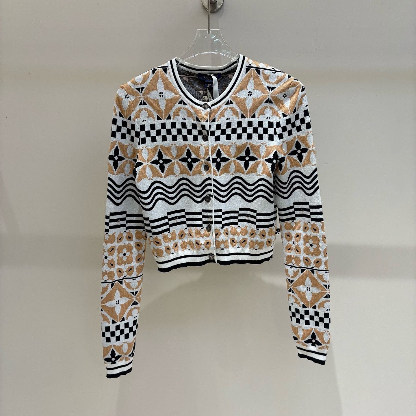 Louis Vuitton Louis Vuitton Monogram Pattern Cardigan Size M Size M / US 6-8 / IT 42-44 - 1 Thumbnail