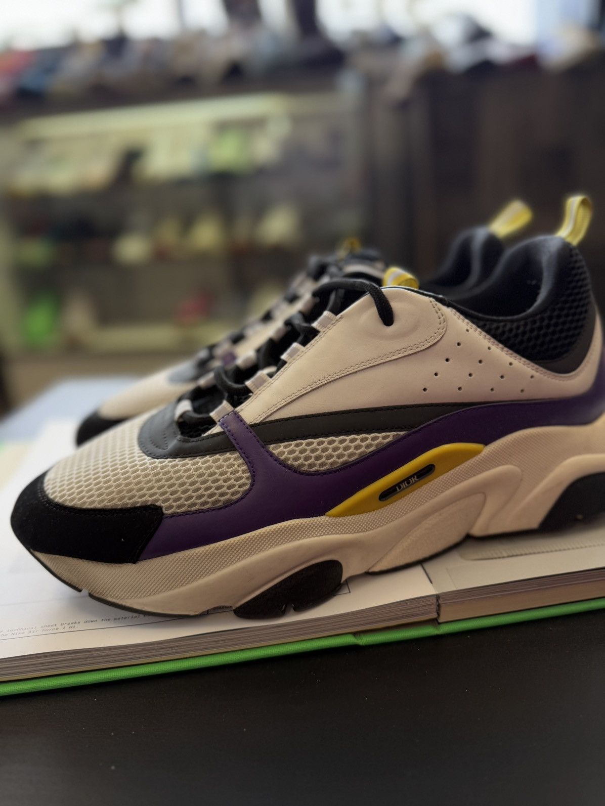 Dior Dior B22 White Purple Size 48EU/15US Discontinued Size US 15 / EU 48 - 8 Thumbnail