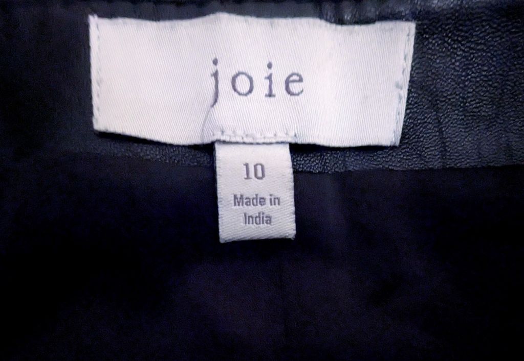 Joie Joie Black Leather Wrap Skirt Size 10 Size 32" / US 10 / IT 46 - 5 Thumbnail