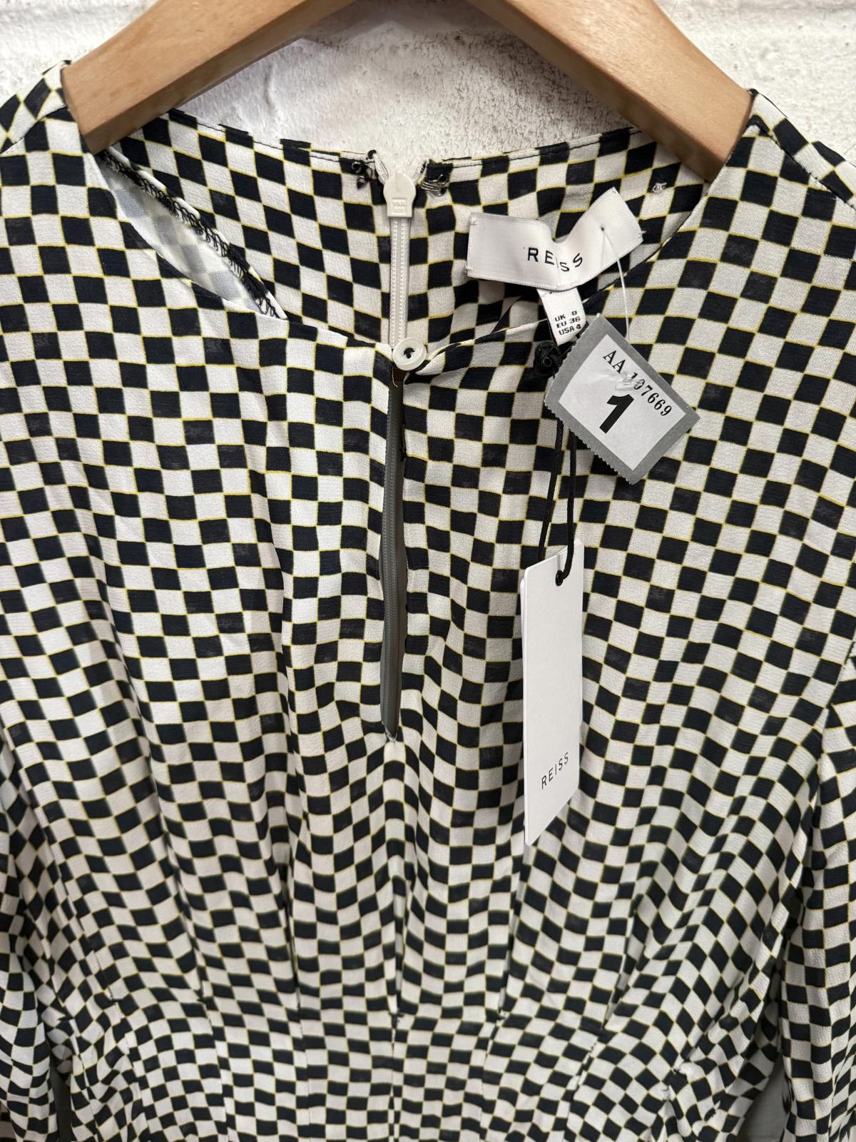 Reiss Reiss Edna-LS Check Print Dress UK8 / US4 Size M / US 6-8 / IT 42-44 - 2 Thumbnail