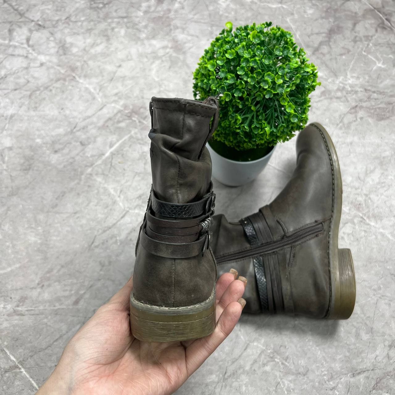 Japanese Brand Vintage AS.98 AirStep Style Acnle Leaher Biker EUR 37 Size US 5 / EU 37 - 5 Thumbnail