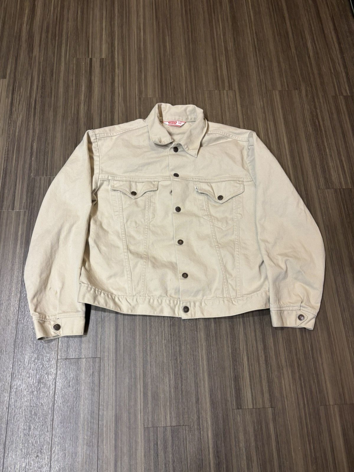 Levi's Vtg 80s Levi’s Denim Jacket Tan Size 44 Size US S / EU 44-46 / 1 - 1 Thumbnail