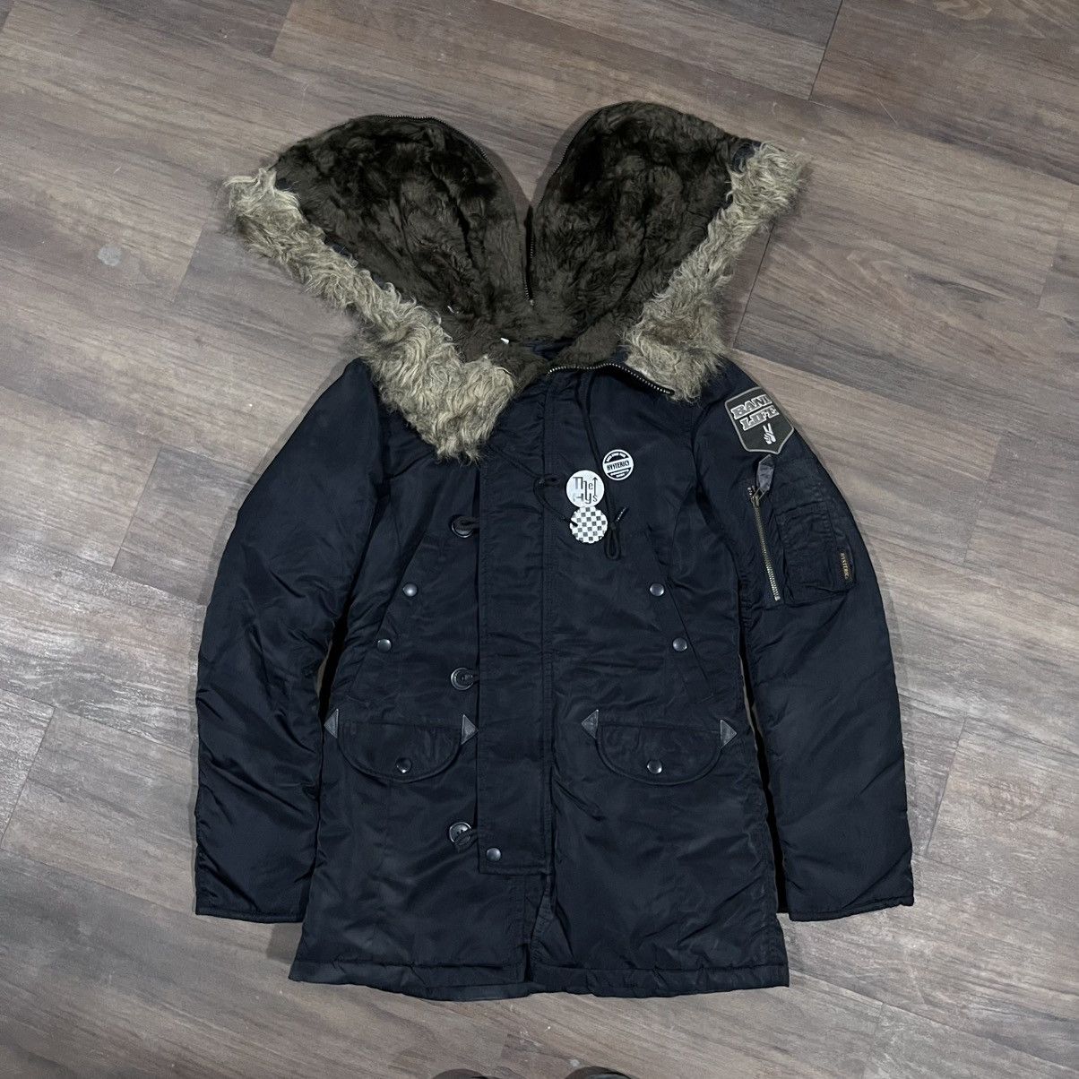 In The Attic 2000s Hysteric Glamour - N3B Fur Hoodie Jacket Size US M / EU 48-50 / 2 - 2 Thumbnail