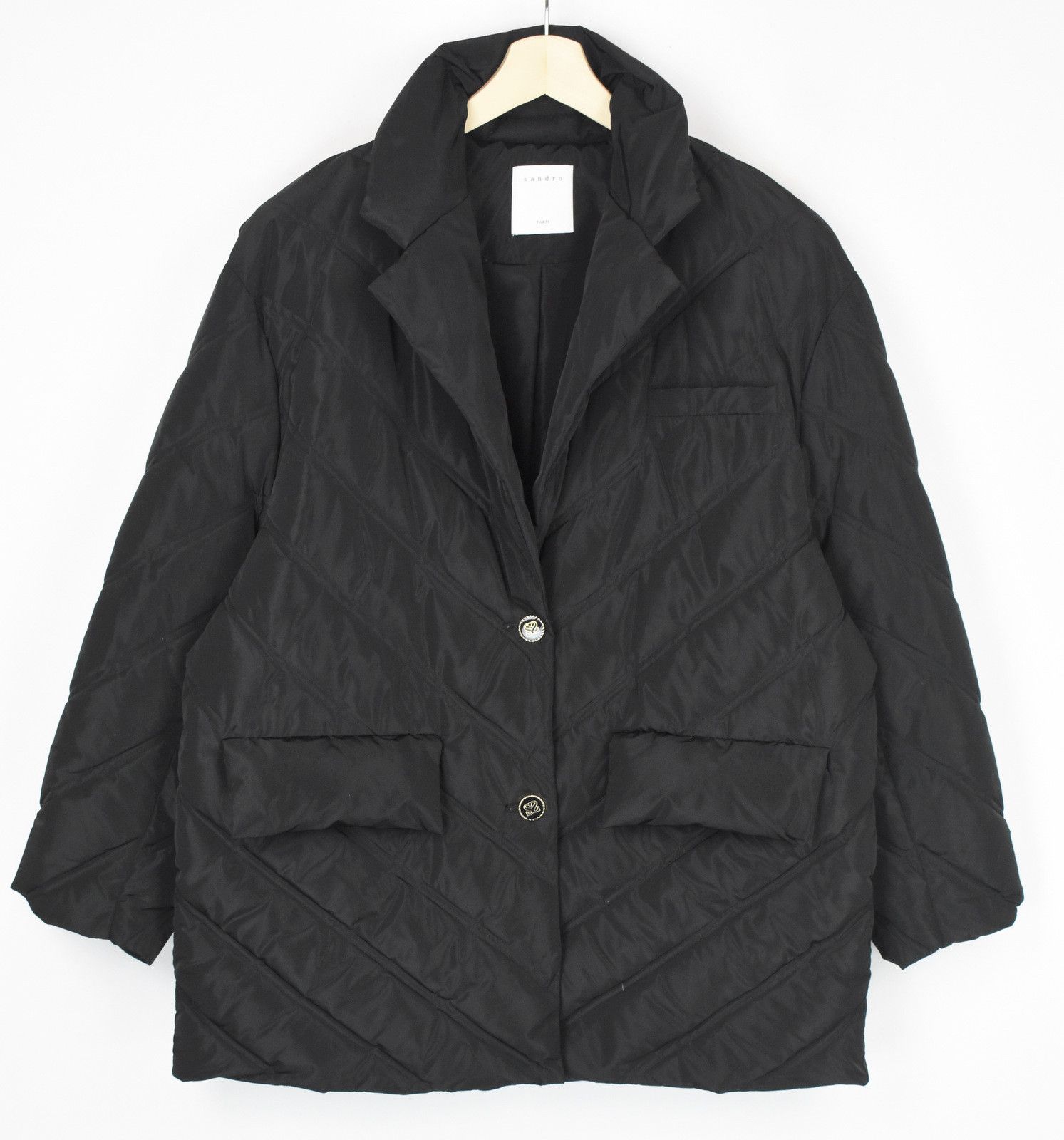 Sandro SANDRO Jacket Women's (EU) 38 Padded Quilted Size M / US 6-8 / IT 42-44 - 1 Thumbnail