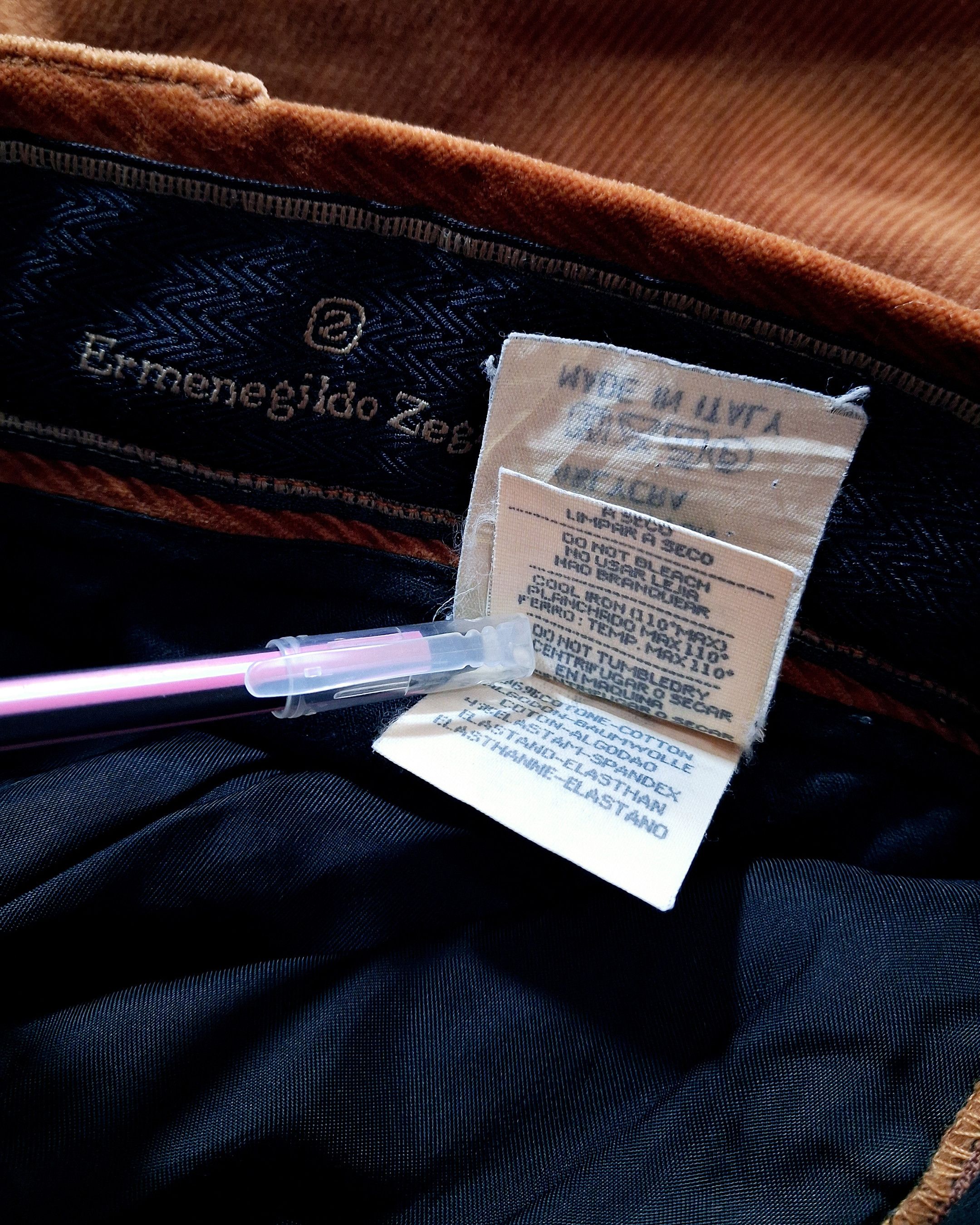 Ermenegildo Zegna ERMENEGILDO ZEGNA GOLDEN BROWN CORDUROY PANTS MADE IN ITALY Size US 37 - 11 Thumbnail