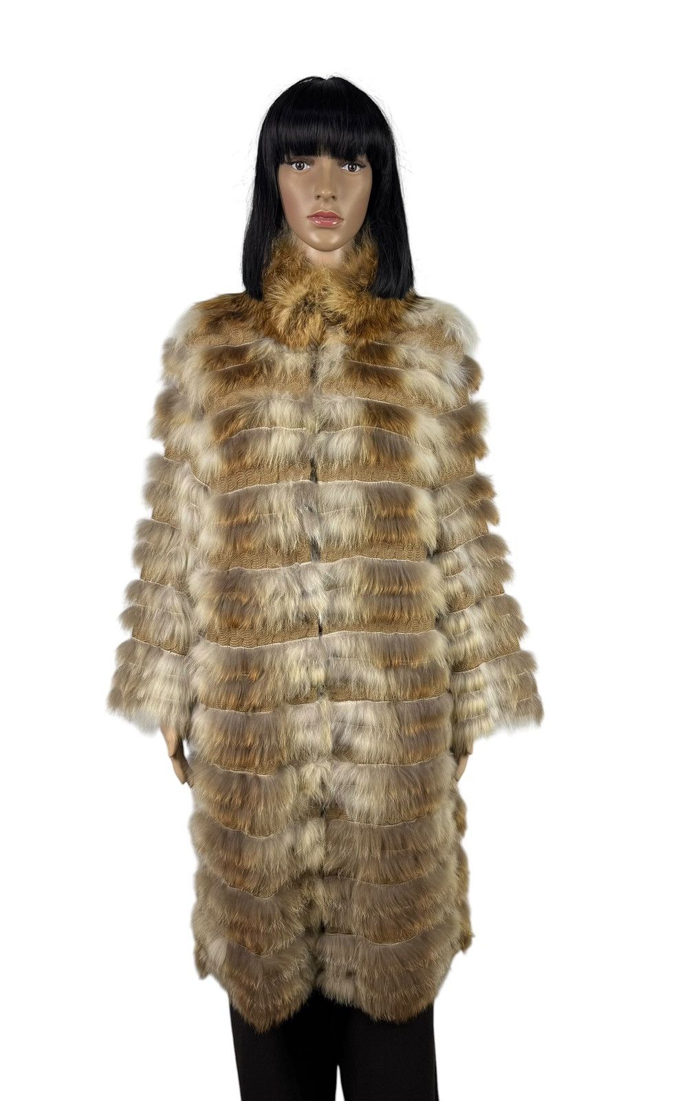 Giorgio Brato Giorgio Brato Fur Real Coat Silk Trim size 42 Size M / US 6-8 / IT 42-44 - 1 Thumbnail