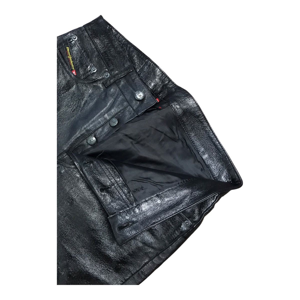 Diesel × Leather Diesel Leather Black Pant Size US 29 - 5 Thumbnail