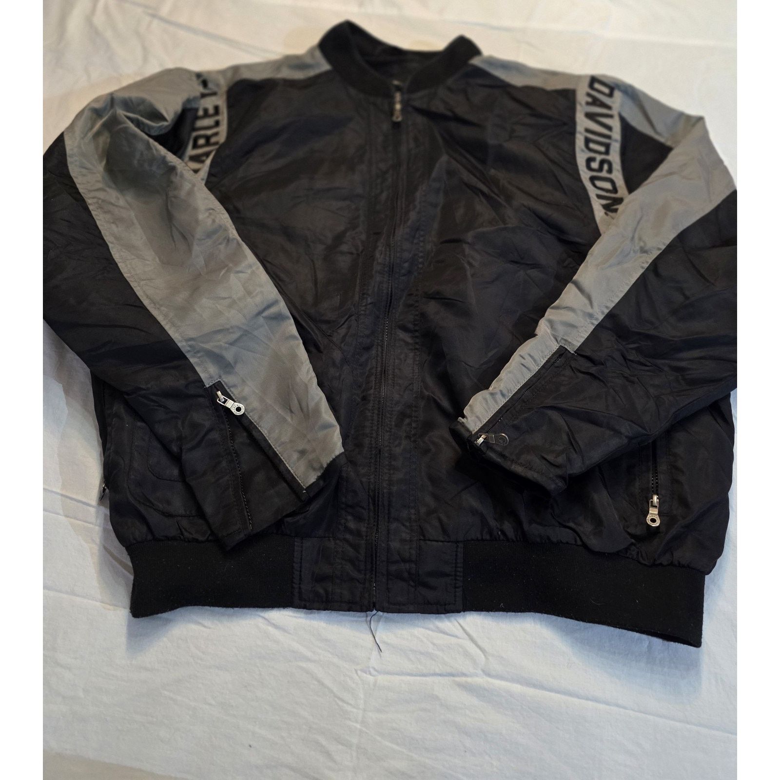 Harley Davidson Harley-Davidson Motorcycle Jacket Men's Black & Gray Size US L / EU 52-54 / 3 - 1 Thumbnail