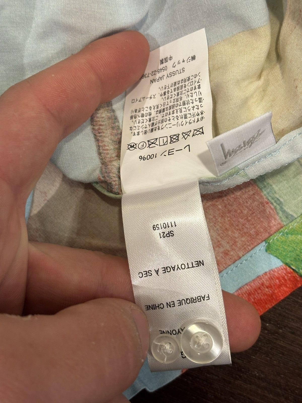 Stussy Stüssy Peach Pattern Button Up Size US XL / EU 56 / 4 - 5 Thumbnail