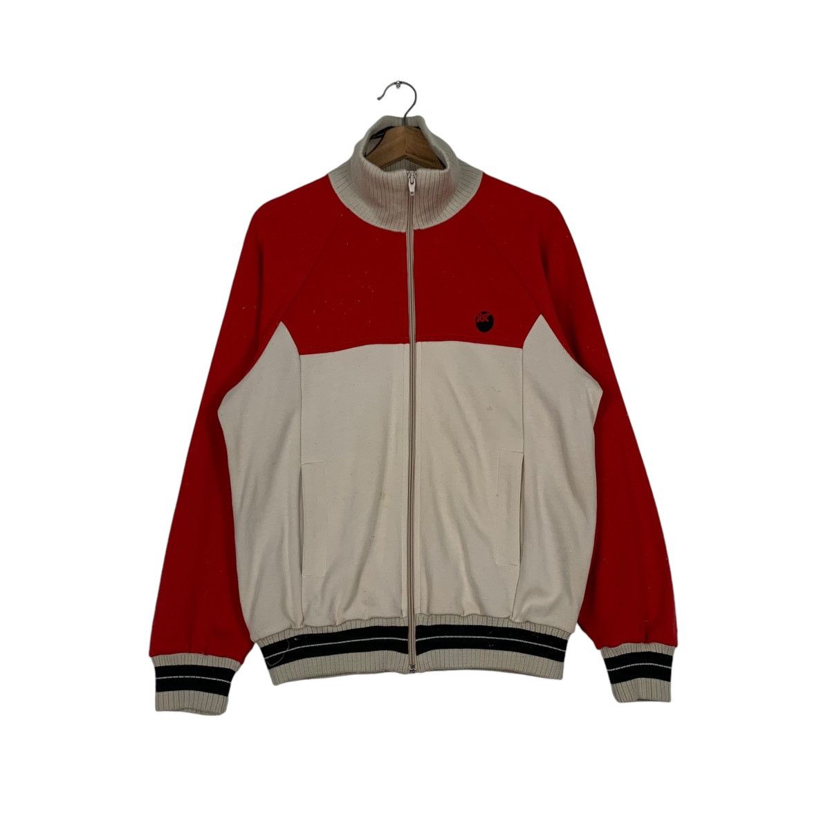 Asics ASICS Red Nude Colorblock Turtleneck Sweater #1256-C57 Size US M / EU 48-50 / 2 - 1 Thumbnail