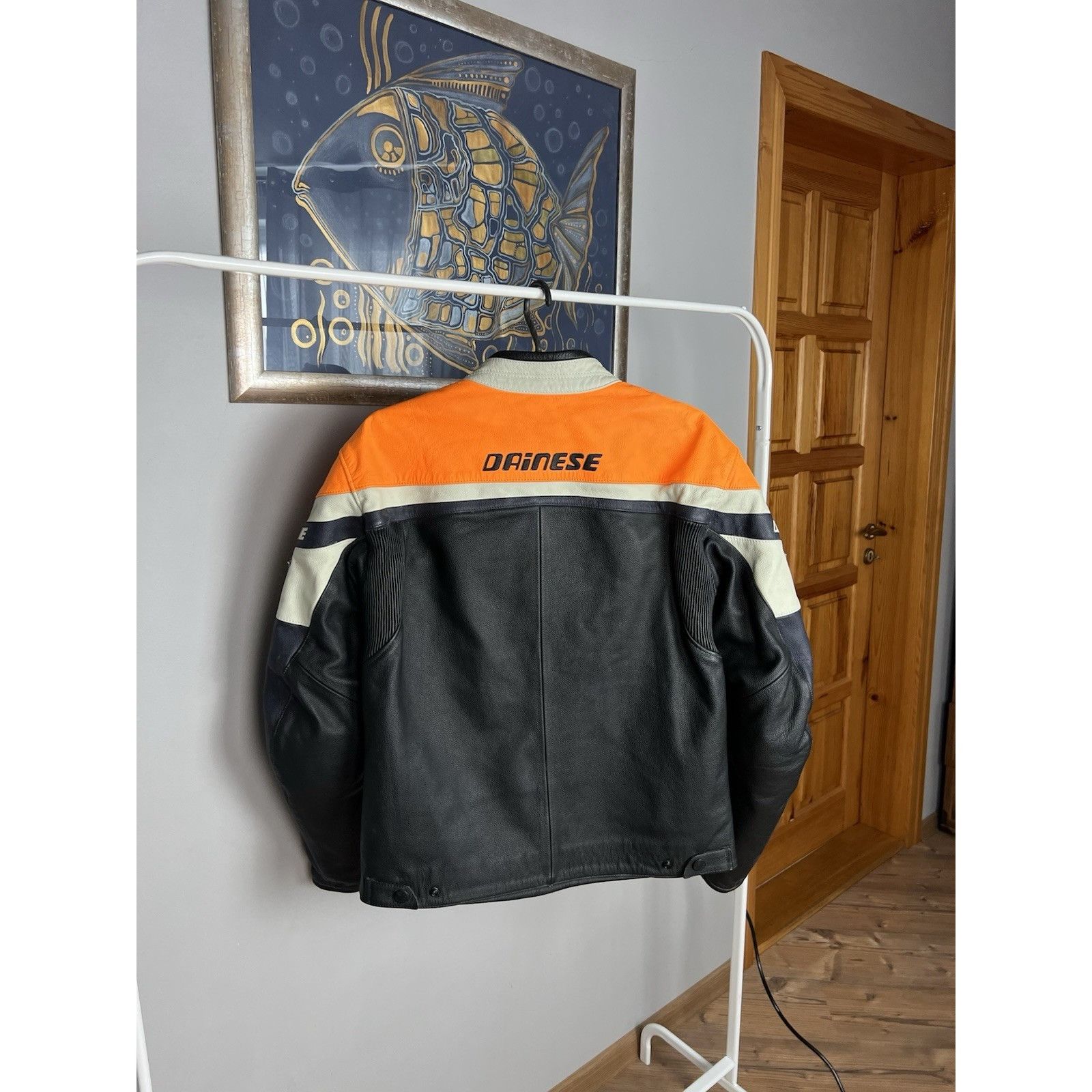 Dainese Dainese Armored Blue Orange Leather Motorcycle Jacket Men`s Size US M / EU 48-50 / 2 - 6 Thumbnail