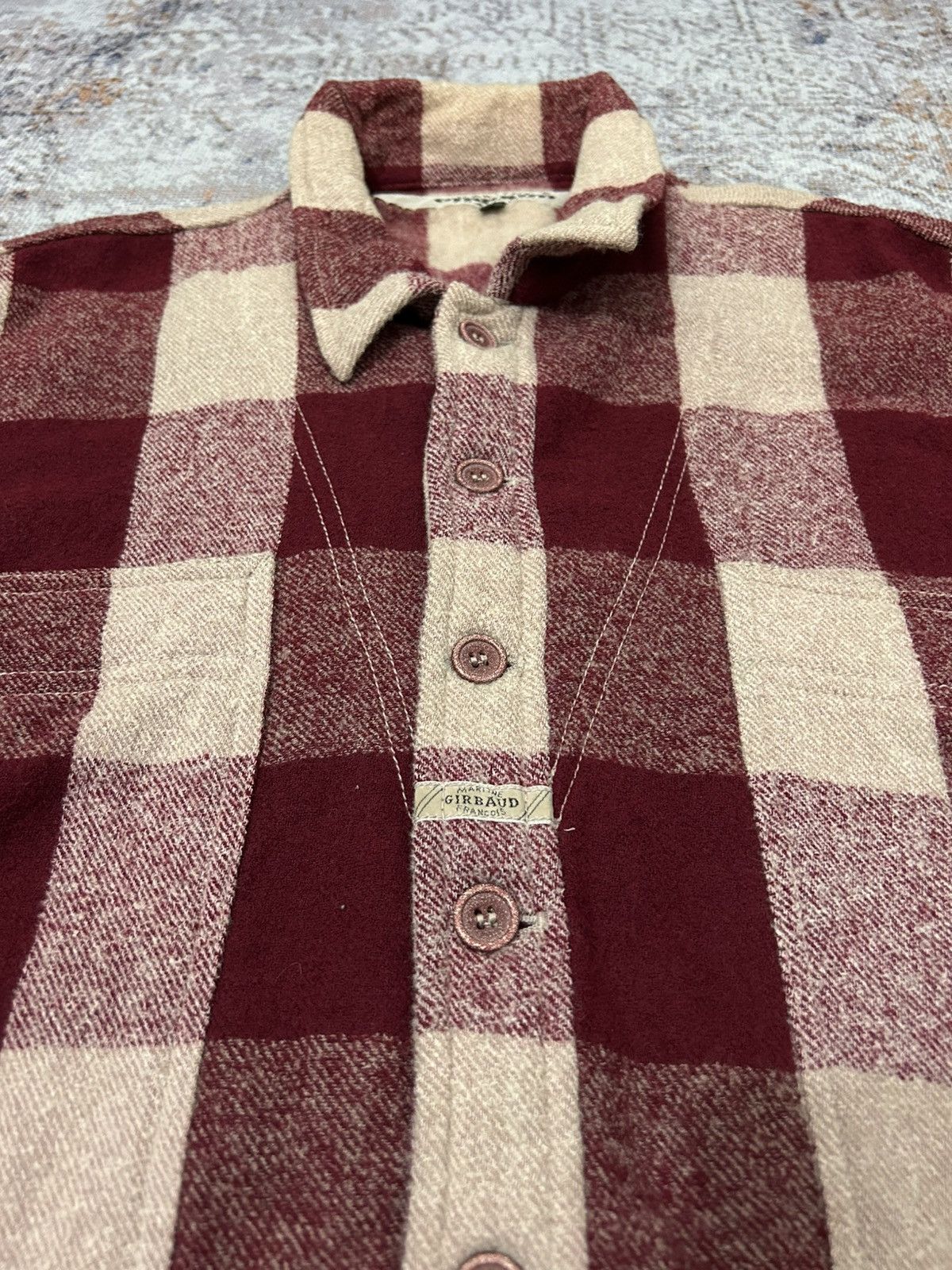 Marithe + Francois Girbaud Vintage Marithe Francois Girbaud Big Pocket Plaid Wool Shirt Size US XL / EU 56 / 4 - 6 Thumbnail