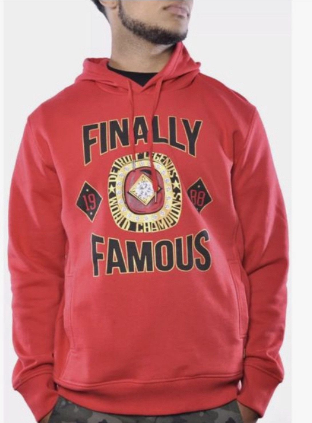 Big Sean Finally Famous Big Sean Ecko Detroit Legends Ring Hoodie Size US S / EU 44-46 / 1 - 14 Thumbnail