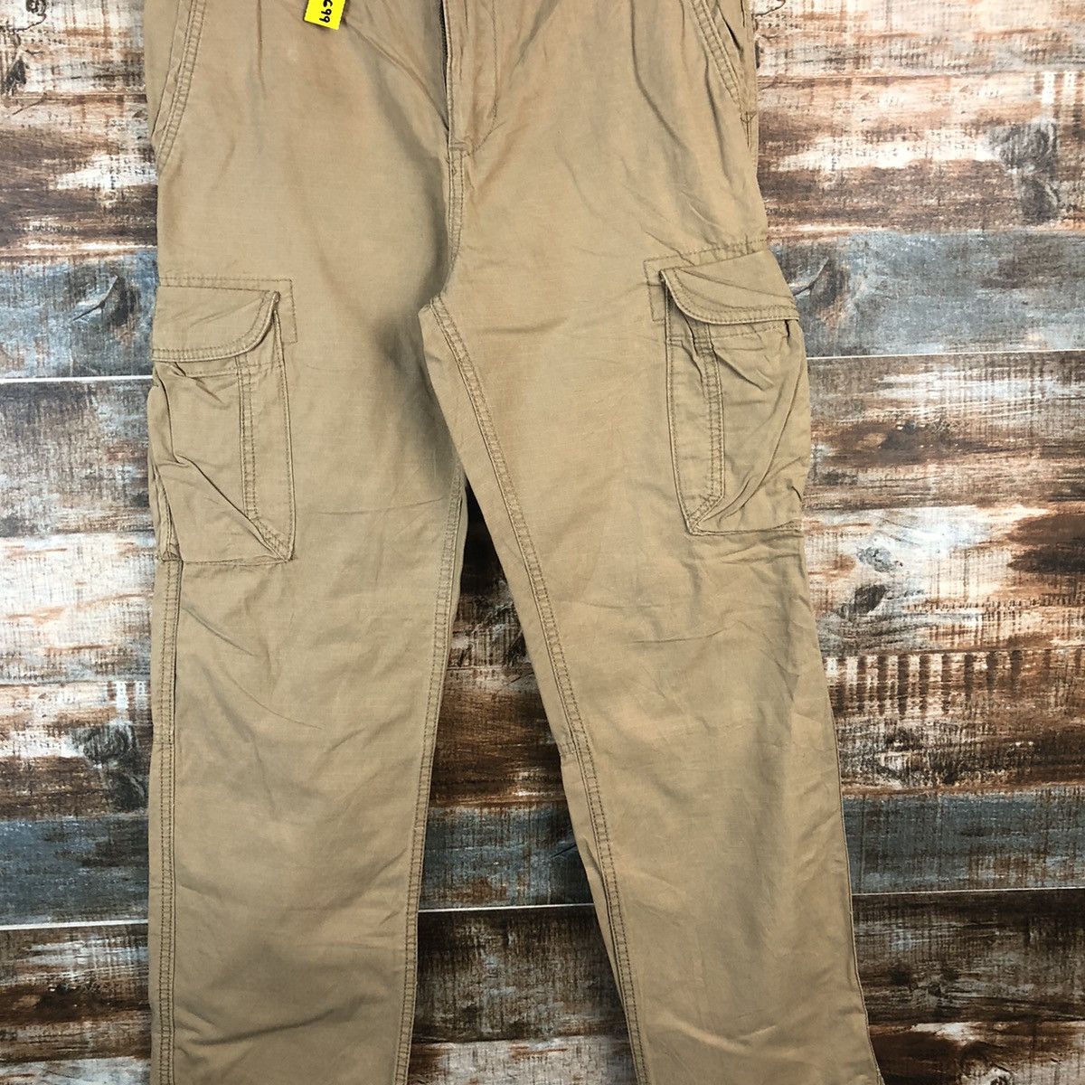 Japanese Brand DL Gap Brown Cargo Utility Multipocket Pants #C699 Size US 31 - 5 Thumbnail