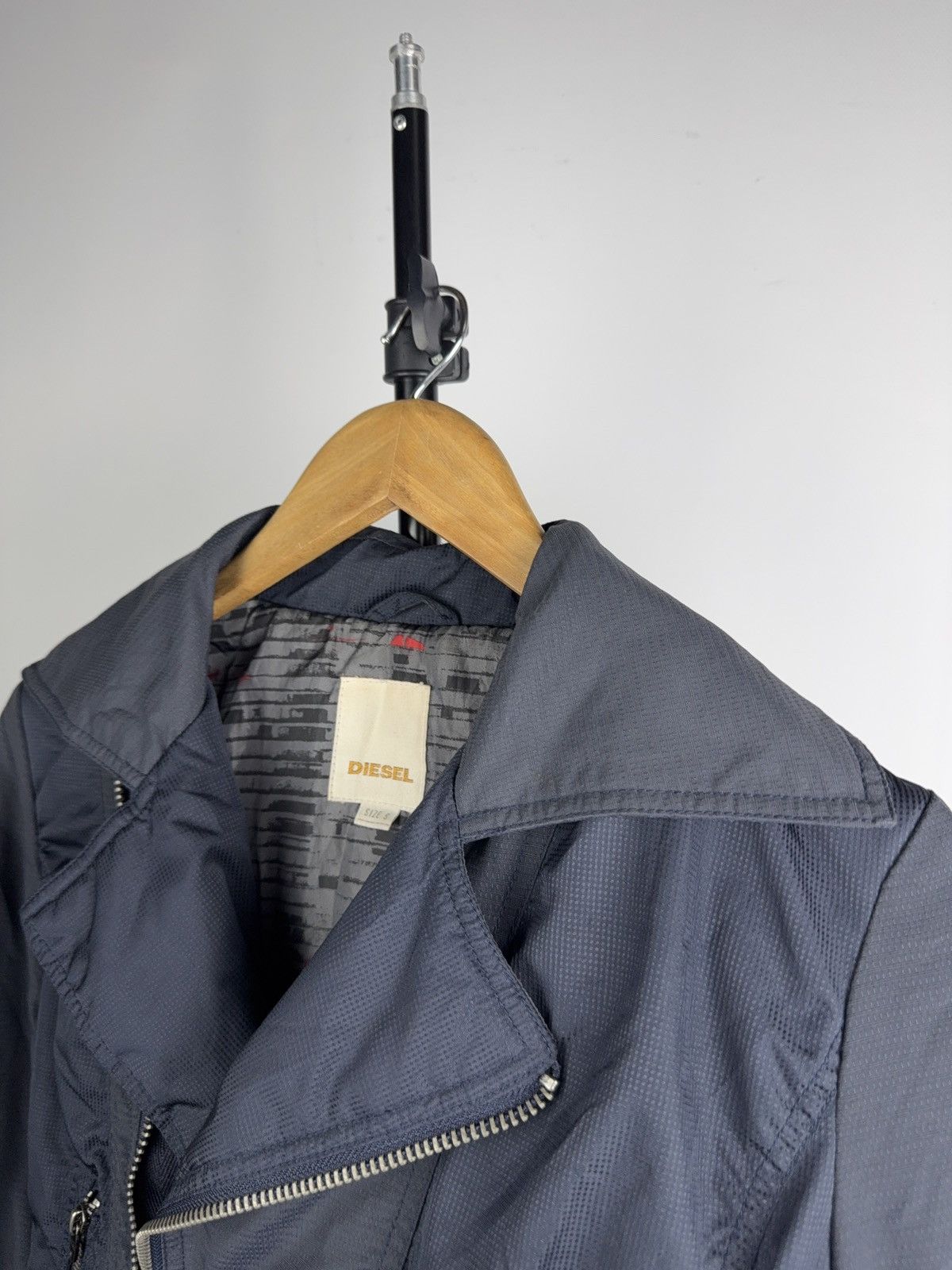 Diesel 00s Archive Diesel Cropped Moto Jacket Zip Tech Y2K Archive Size S / US 4 / IT 40 - 5 Thumbnail