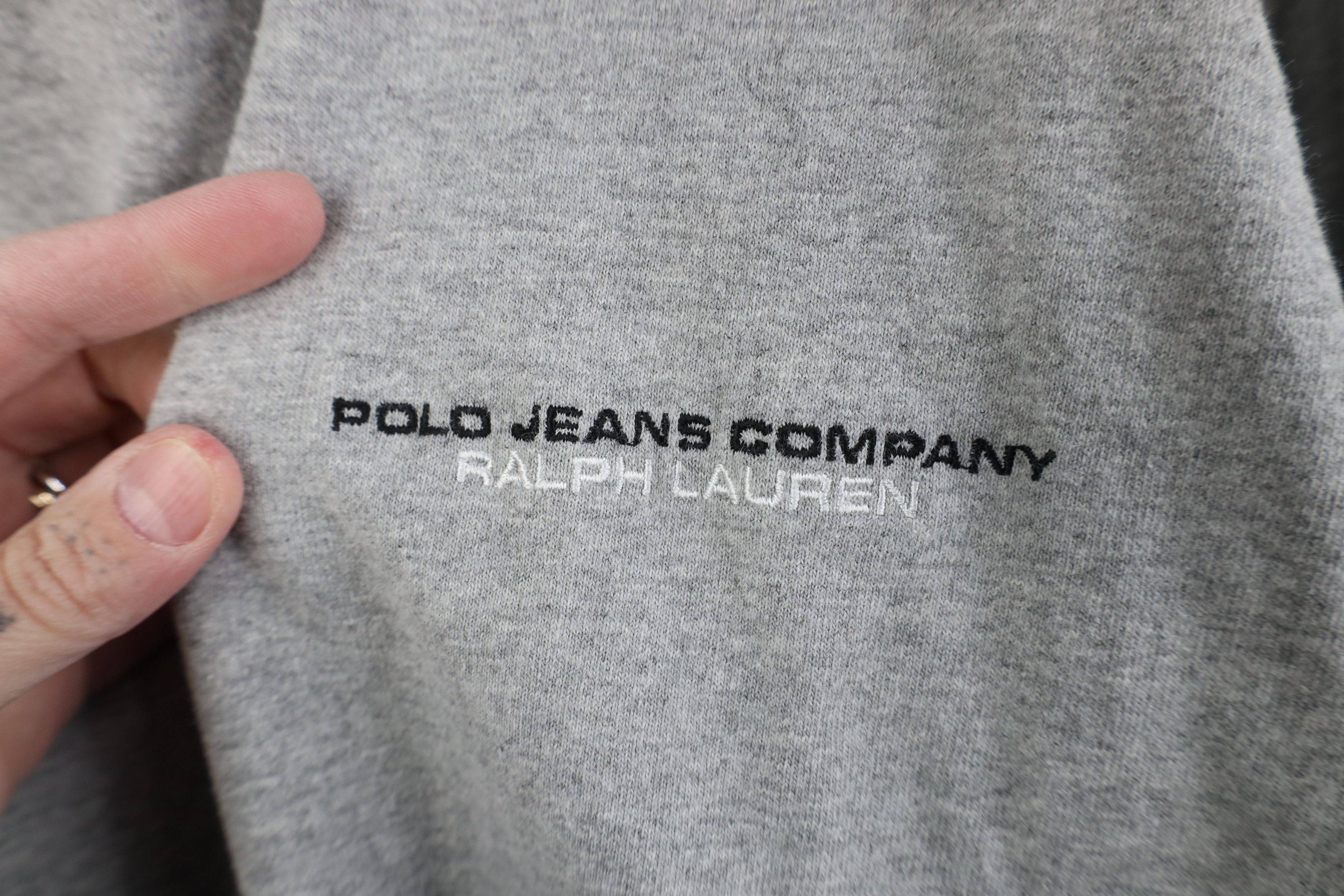 Ralph Lauren Vintage 90s Ralph Lauren Long Sleeve T-Shirt Heather Gray Size US XXL / EU 58 / 5 - 4 Thumbnail