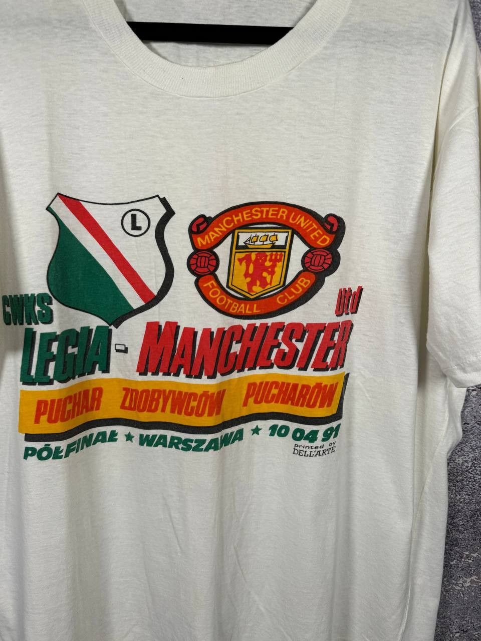 Other Manchester United vs Legia 1991 Match Merch T-Shirt XL Size US XL / EU 56 / 4 - 6 Thumbnail