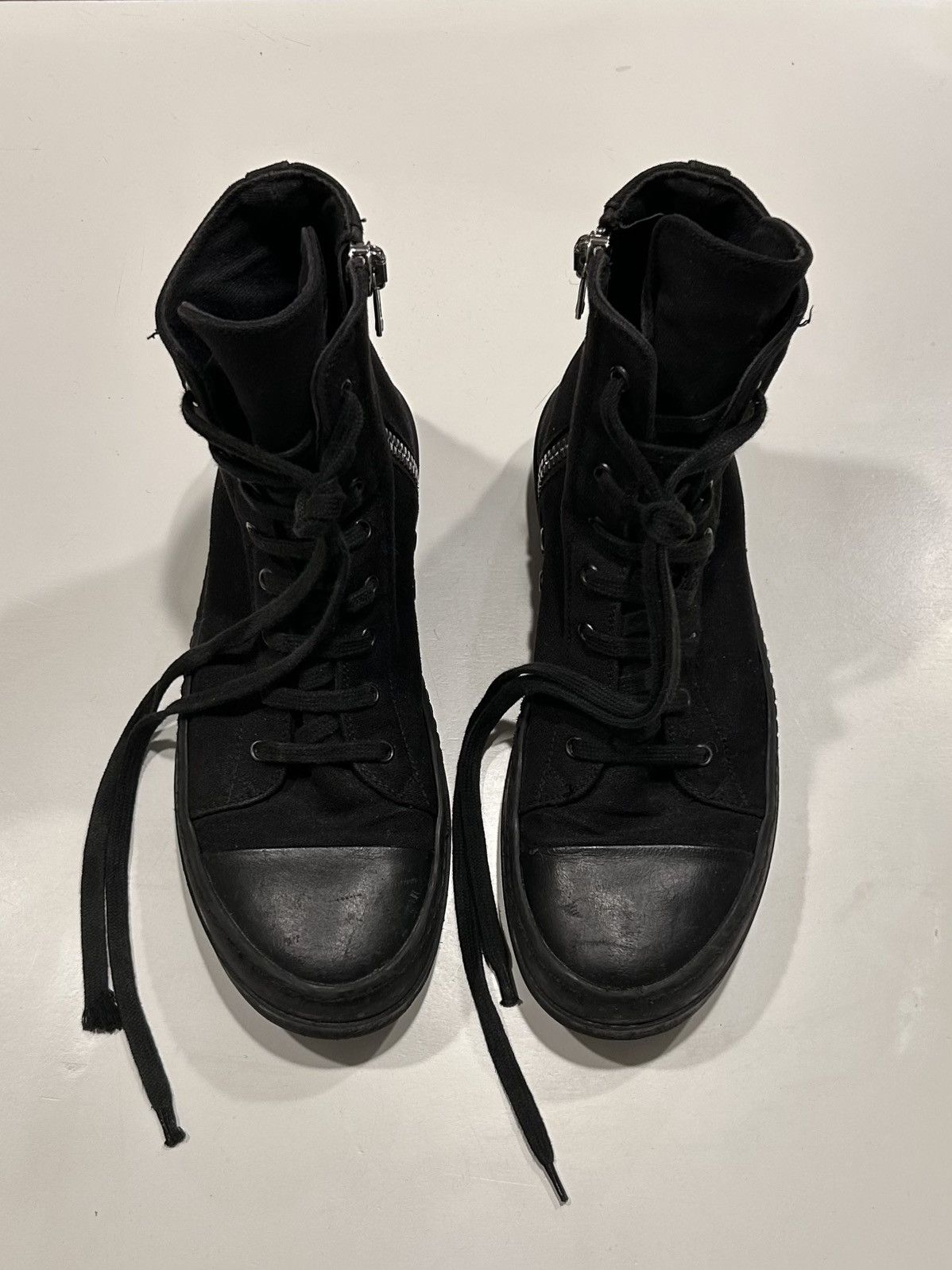 Rick Owens Drkshdw Triple Black Ramones Size US 8 / EU 41 - 3 Thumbnail