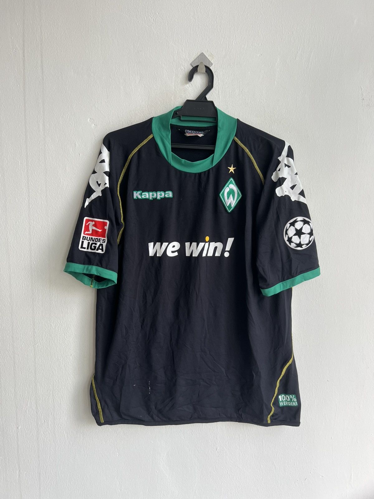 Kappa Kappa 06-07 SV Werder Bremen *we win!* #Klose 3rd Kit Jersey Size US XL / EU 56 / 4 - 1 Thumbnail