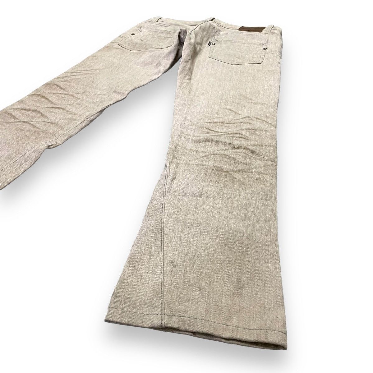 If Six Was Nine 🇯🇵 VINTAGE AERO BY TORNADO MART SPIRAL CUT FLARE JEANS Size US 31 - 10 Thumbnail
