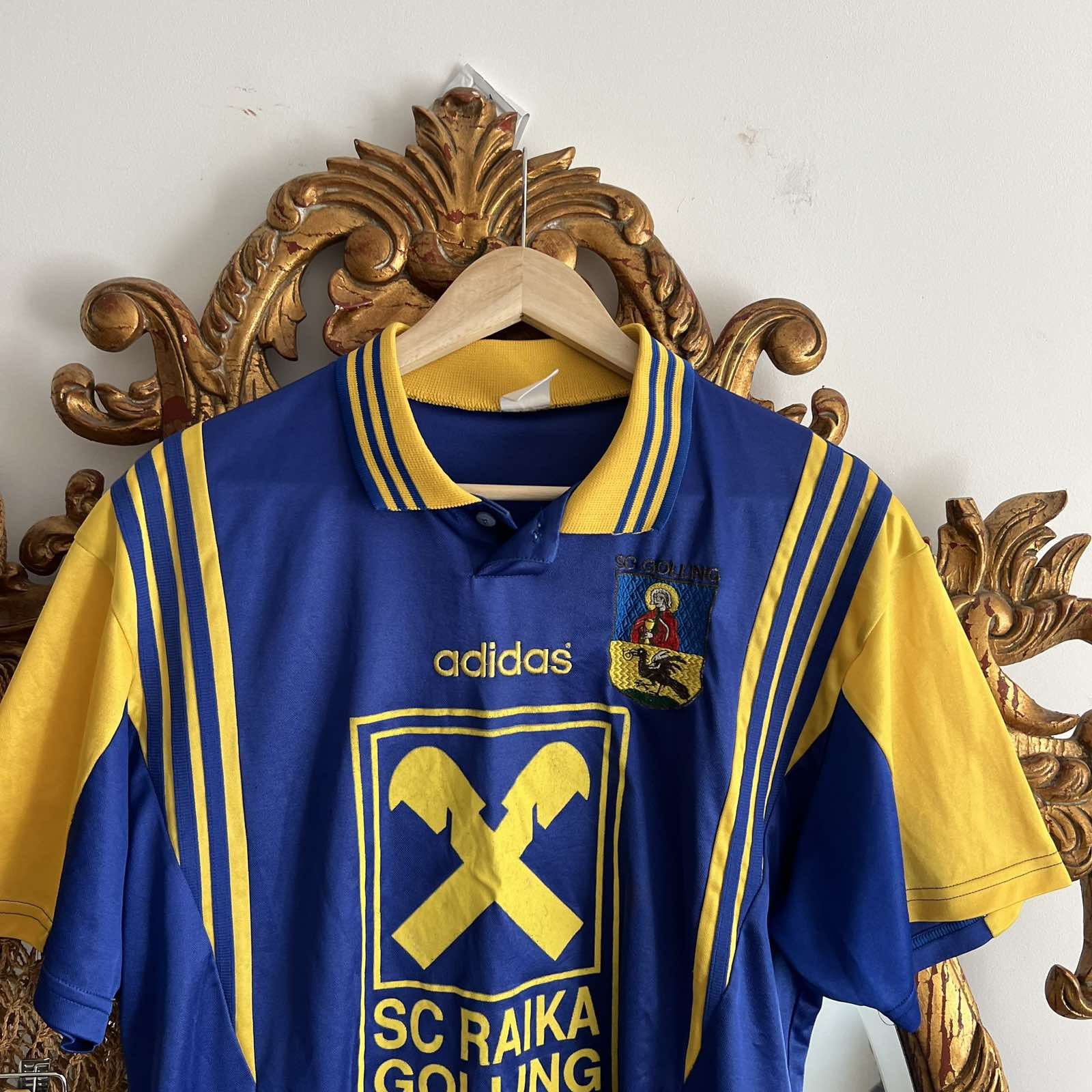 Adidas × Vintage Vintage Adidas SC Raika Golling Soccer Jersey 90s Sz L Size US M / EU 48-50 / 2 - 3 Thumbnail