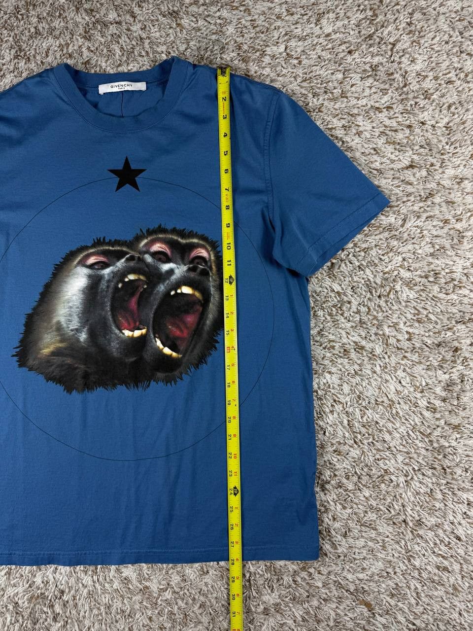 Givenchy Givenchy Monkey Brothers Graphic T-Shirt Blue Size US XL / EU 56 / 4 - 5 Thumbnail