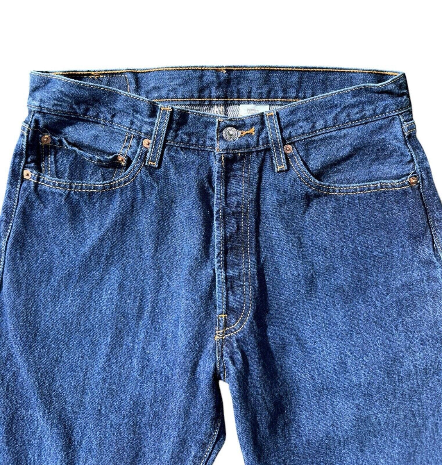 Levi's Vintage Levis 501 Straight Leg 5 Pocket Denim Jeans 34x30 Size US 34 / EU 50 - 3 Thumbnail