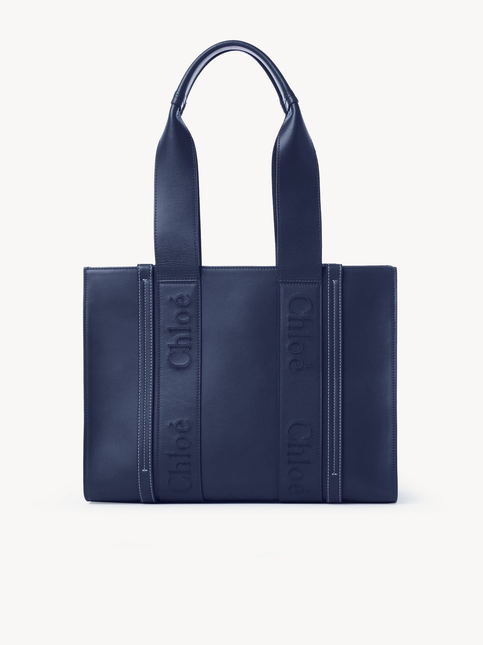 Chloe o1loc1c1024 Size: OS / Woody Medium Tote in Night Blue Size ONE SIZE - 1 Thumbnail