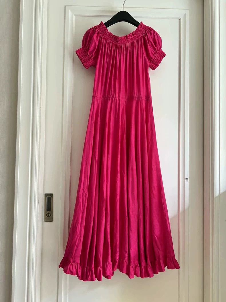 Kenzo KENZO A very large skirted rose pink one-shoulder dress Size M / US 6-8 / IT 42-44 - 2 Thumbnail