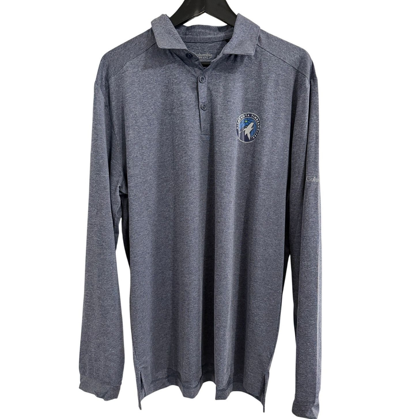 Columbia Minnesota Timberwolves Columbia Long Sleeve Polo Size L Size US L / EU 52-54 / 3 - 1 Thumbnail