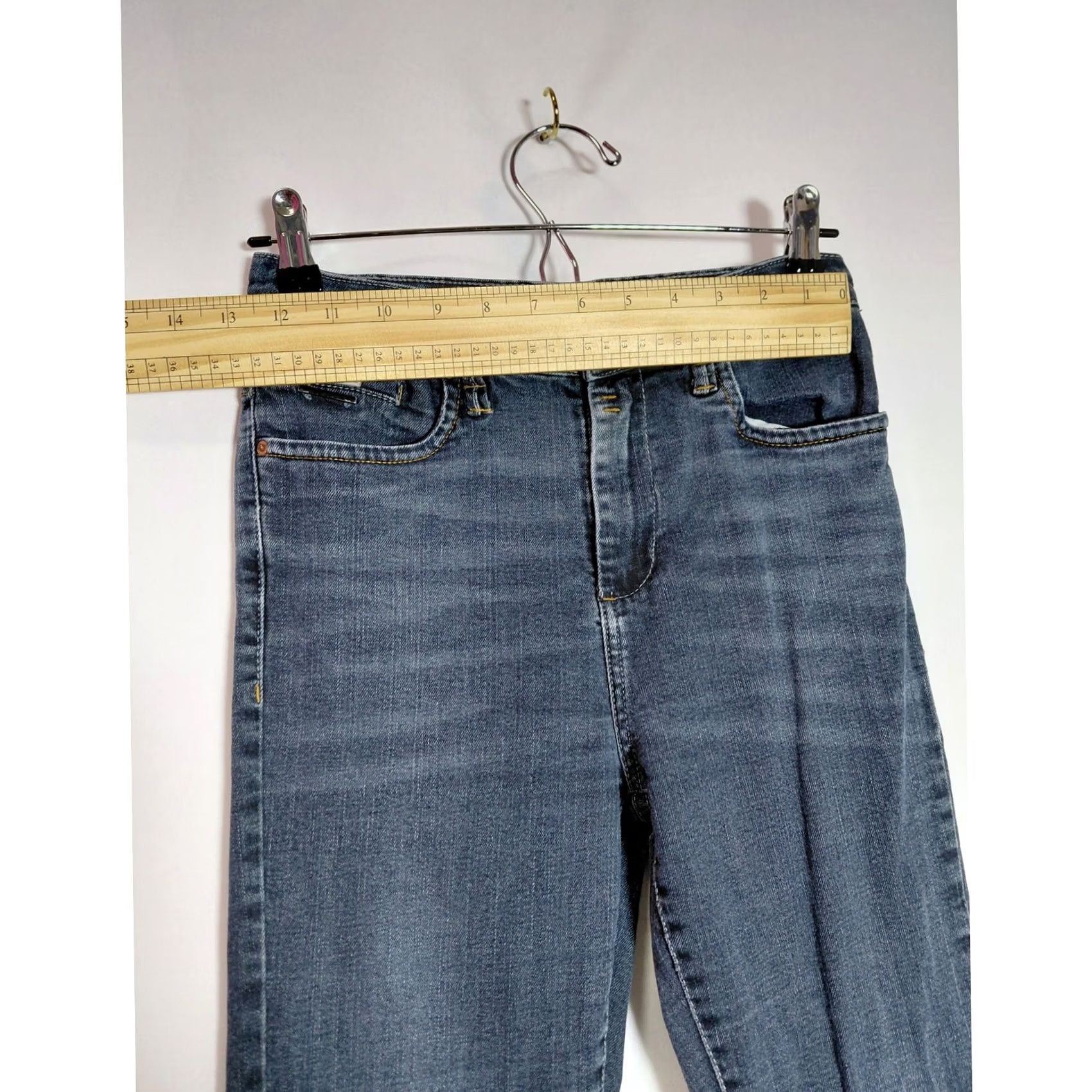 Vintage Animale Flare Jeans Dark Wash Regular Denim Women 36 Regular Flared Mid 10-12 in Cotton Blend Zip Vintage No Size 25" / US 0 / IT 36 - 5 Thumbnail